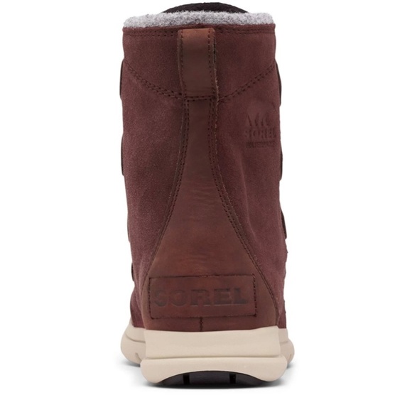 SOREL | NWT Explorer Joan Felt 100g Waterproof Winter Boots in Redwood Size 6 - Picture 7 of 11
